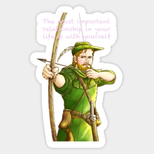 The most important relationship in your life is with yourself Sticker